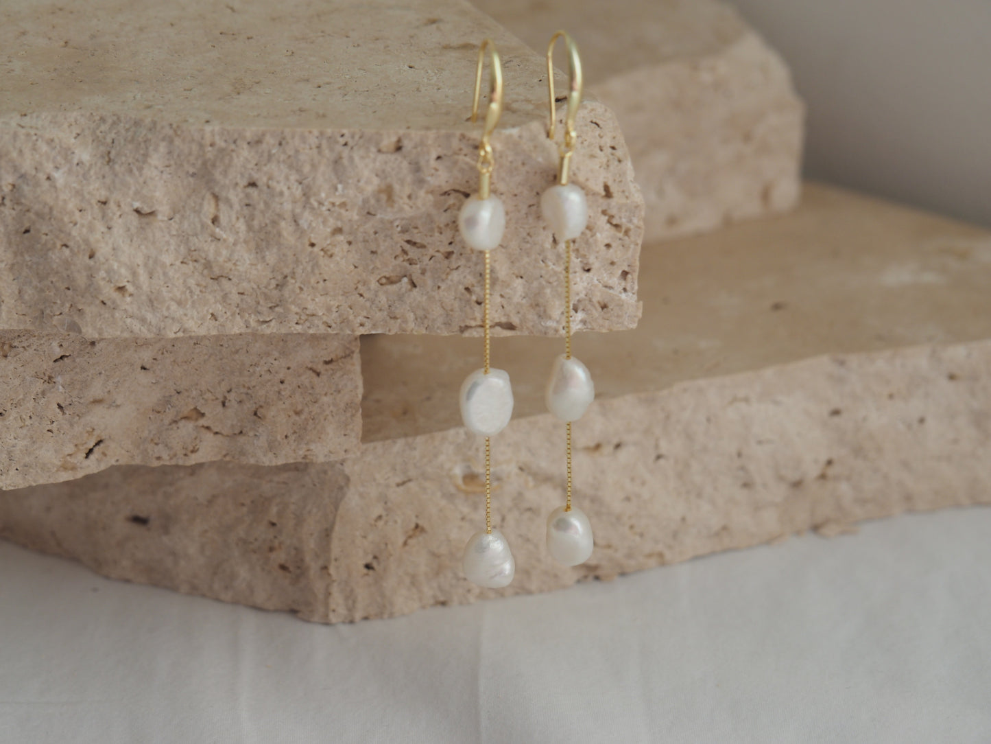 Bridal Pearl Drop Earrings