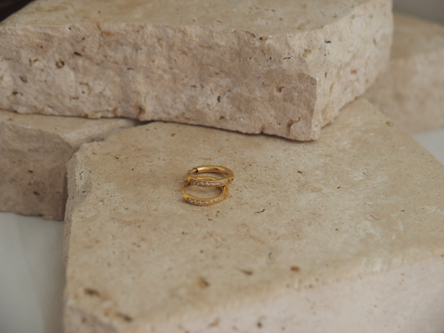 Gold Sparkle Huggies