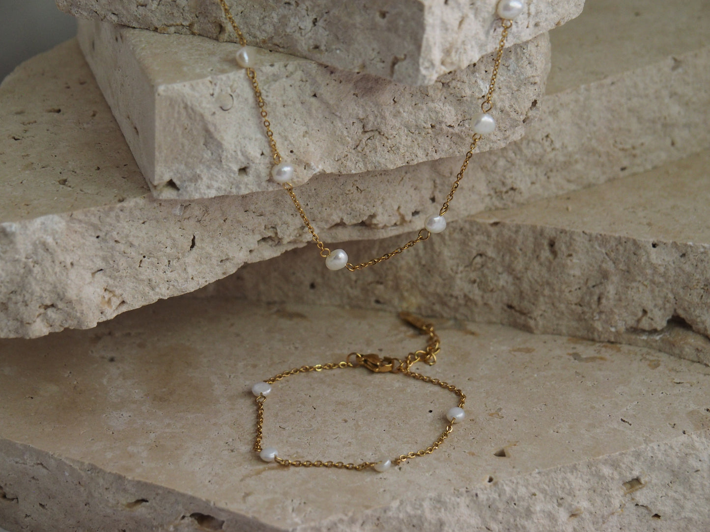 Moonlit Pearl Necklace