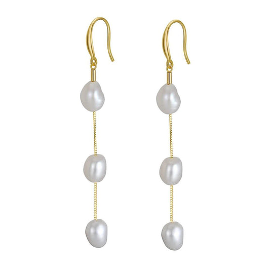 Bridal Pearl Drop Earrings