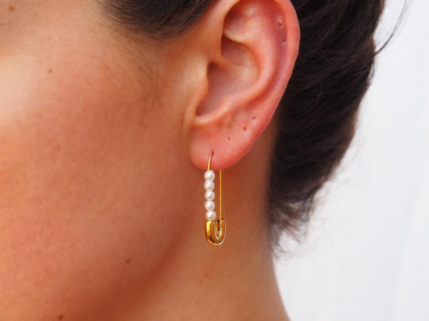 Positano Safety Pin Earrings