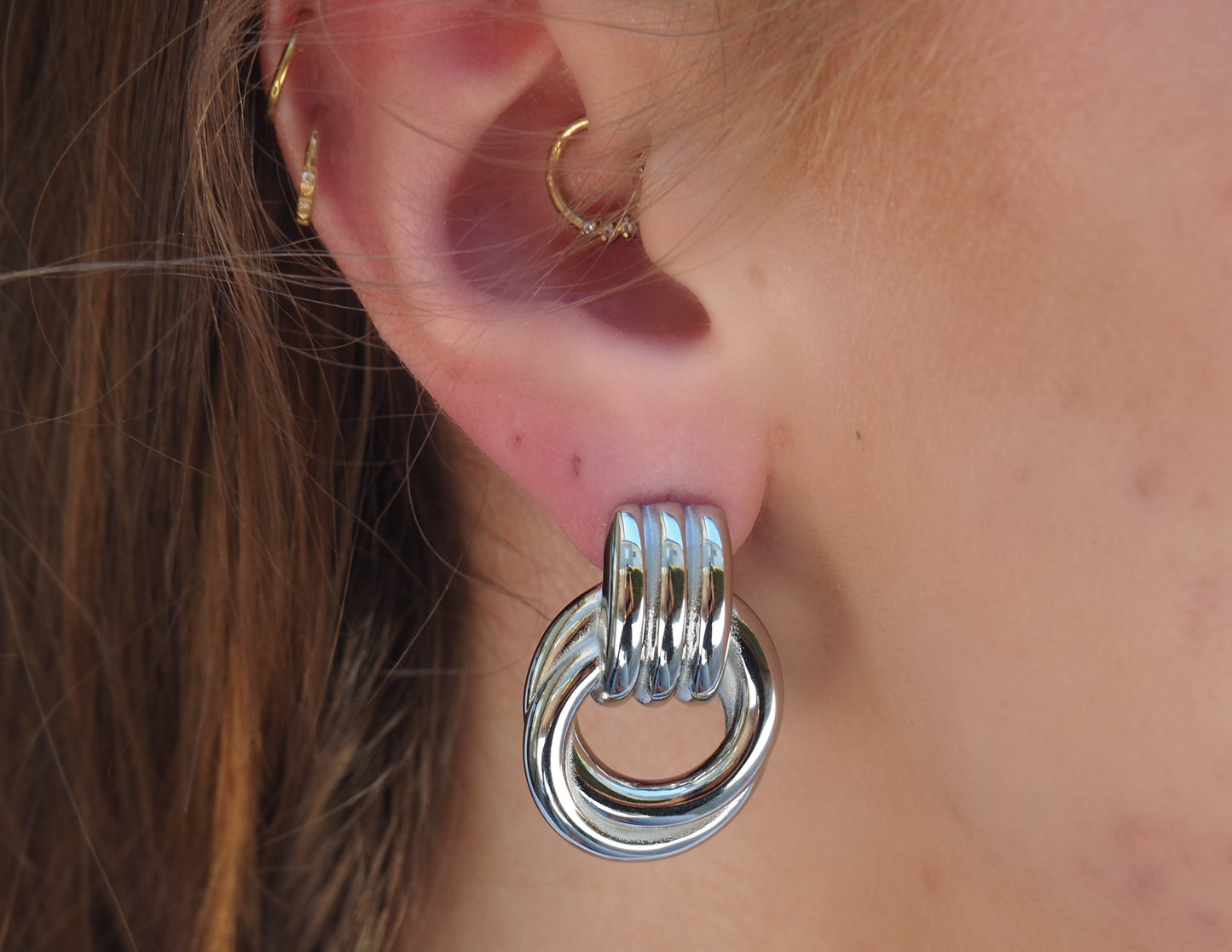 Laylani Twist Studs Silver