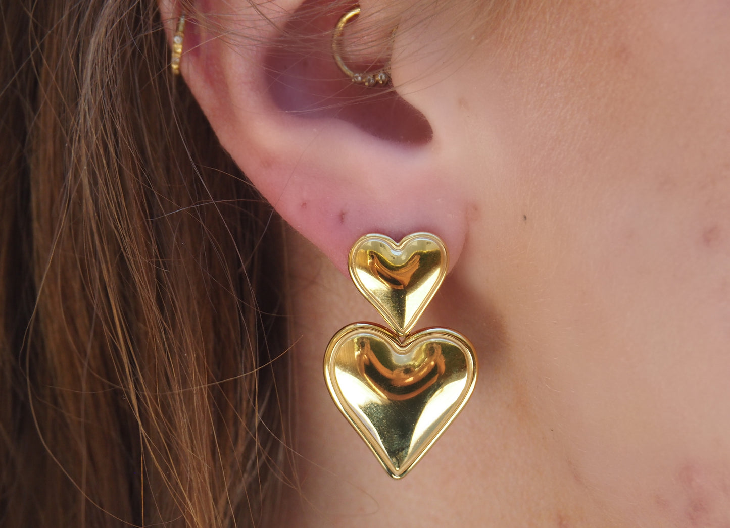 Lover Girl Studs Gold