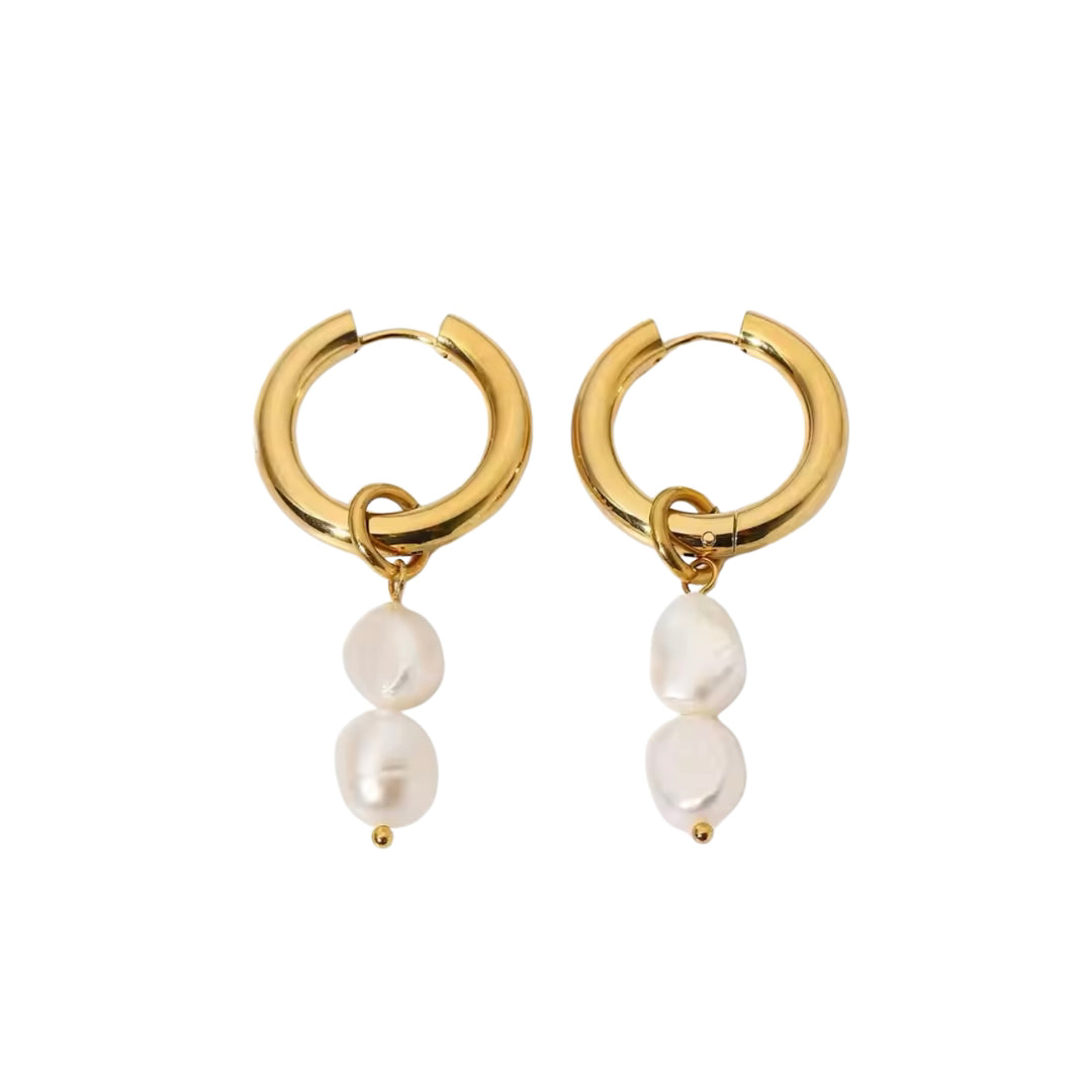 Pearl Cascade Hoops