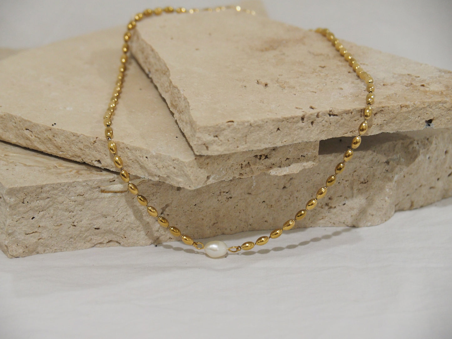 Golden Grace Pearl Necklace