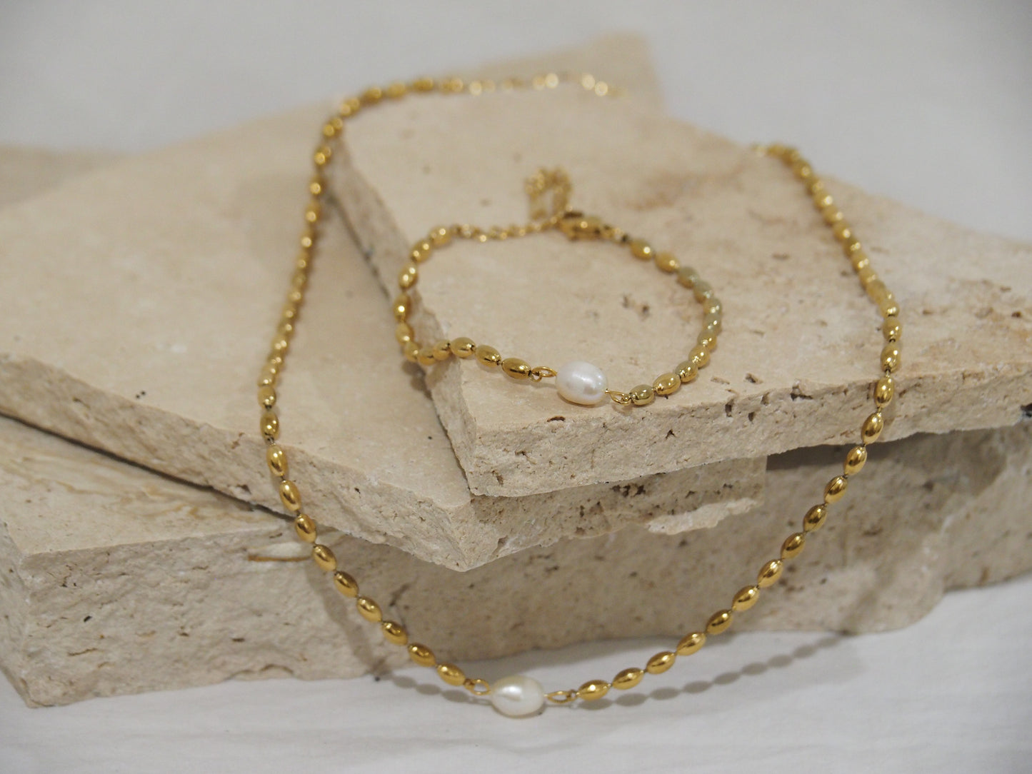 Golden Grace Pearl Necklace