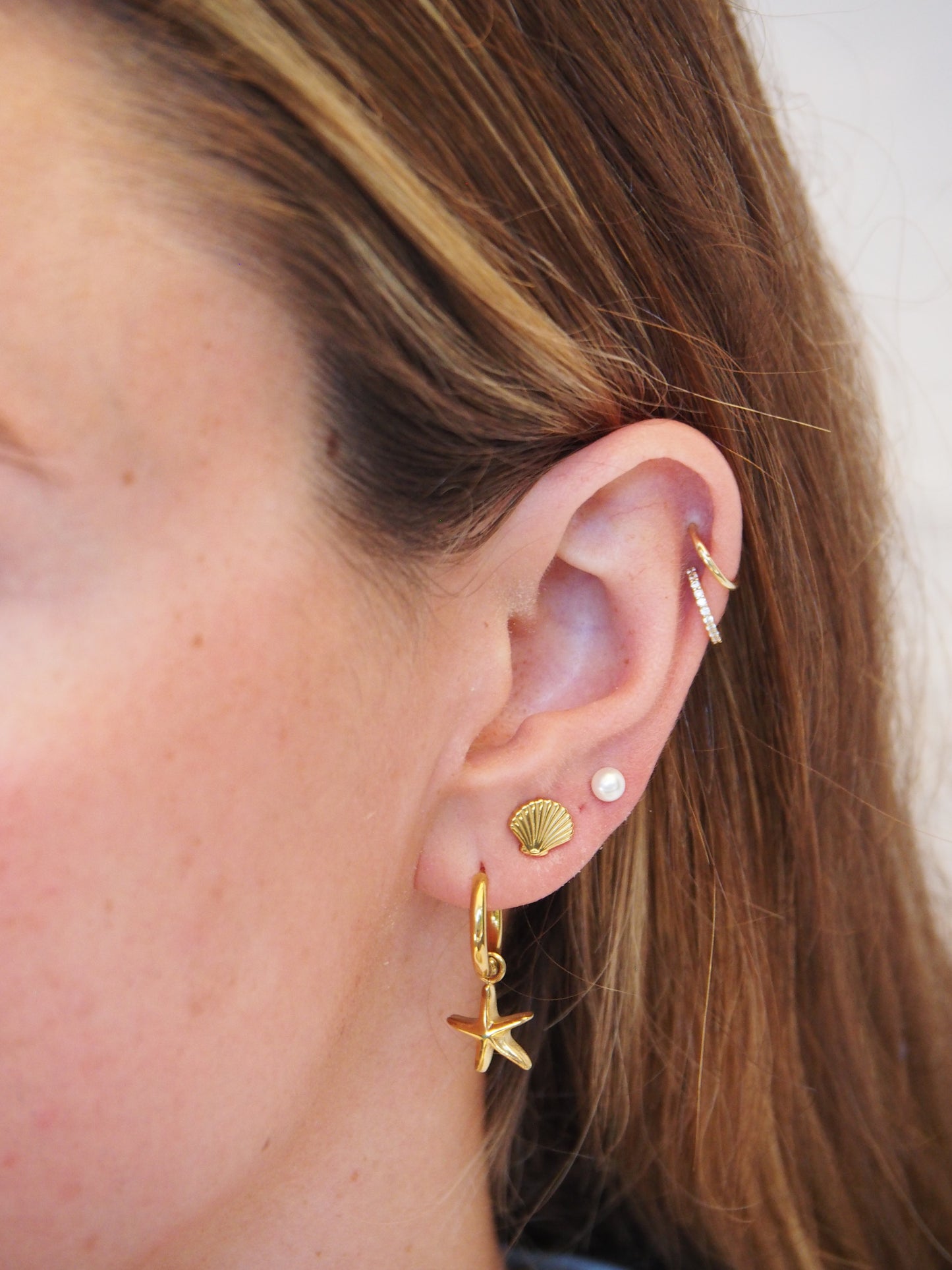 Sandy Shell Studs