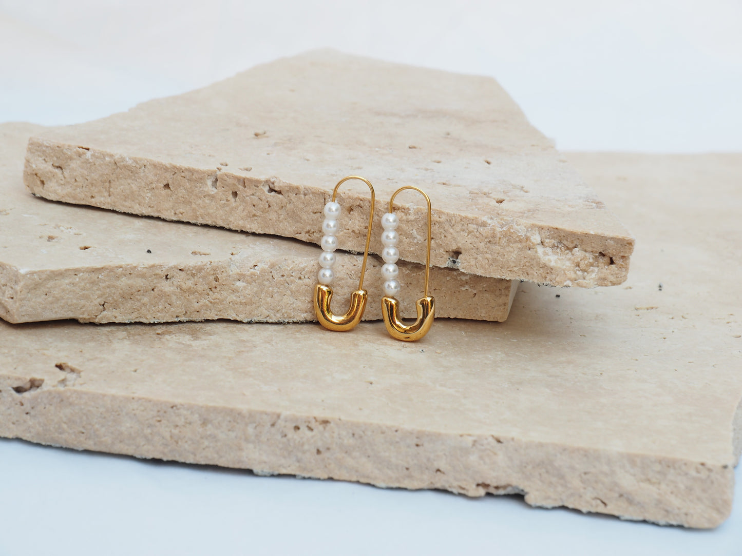 Positano Safety Pin Earrings