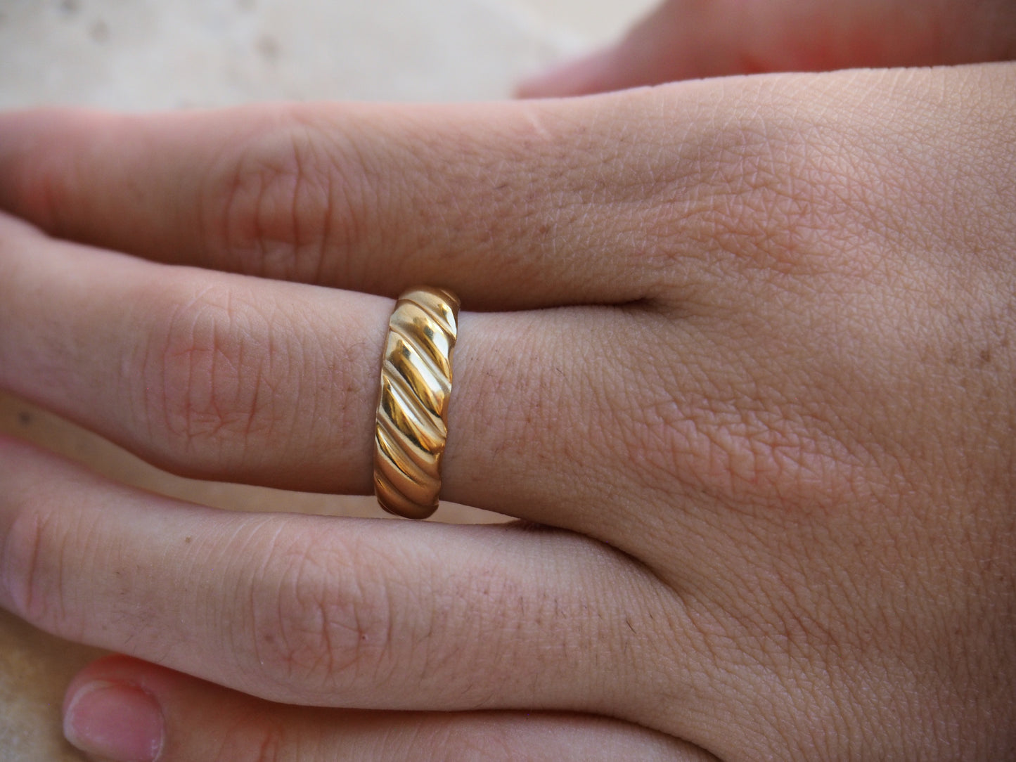 Parisian Croissant Ring