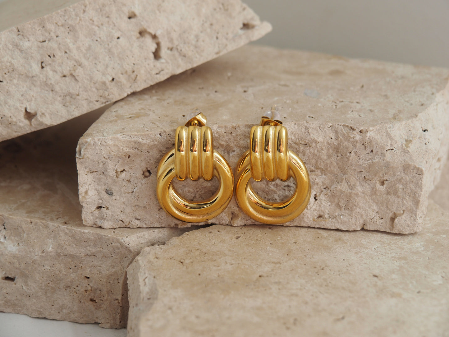 Laylani Twist Studs Gold