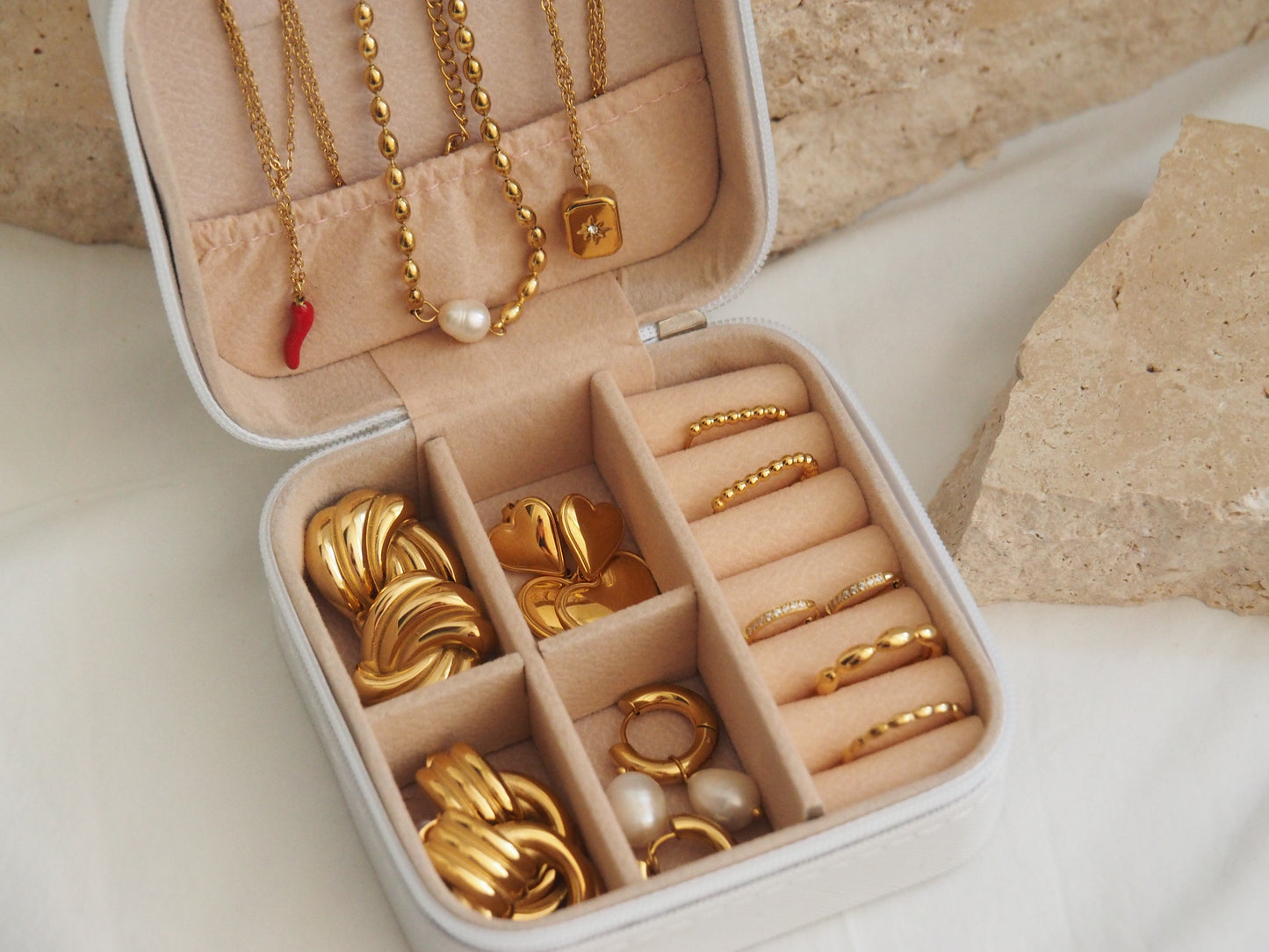 Compact Travel Jewellery Case