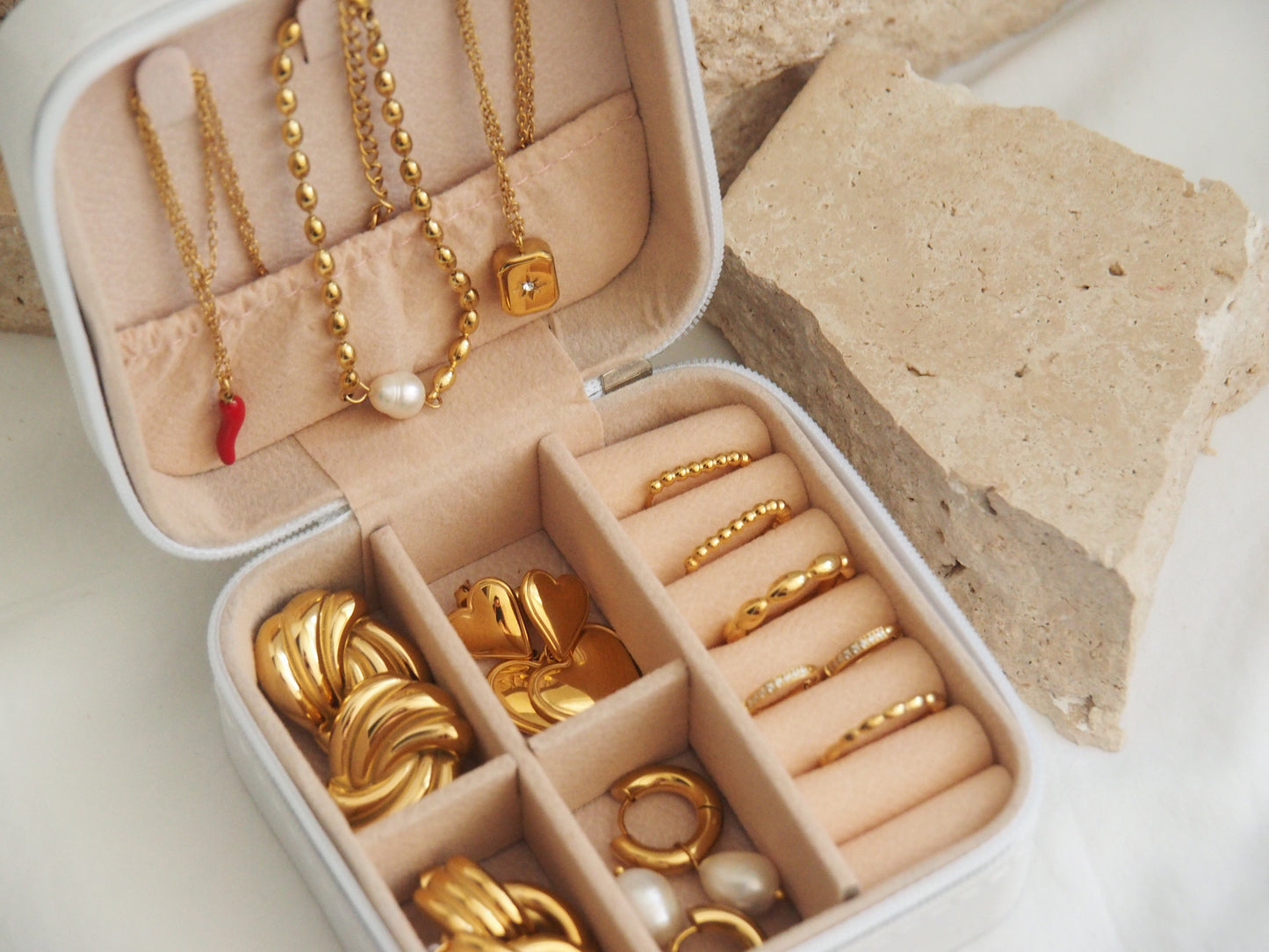 Compact Travel Jewellery Case