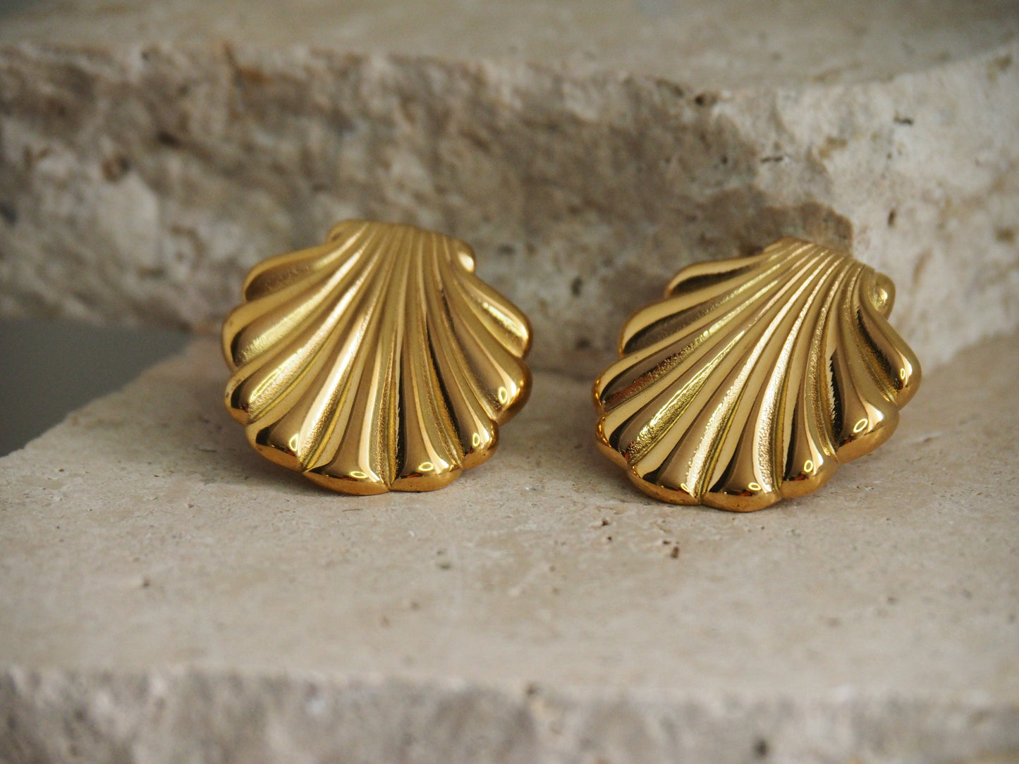 Seashell Shine Studs