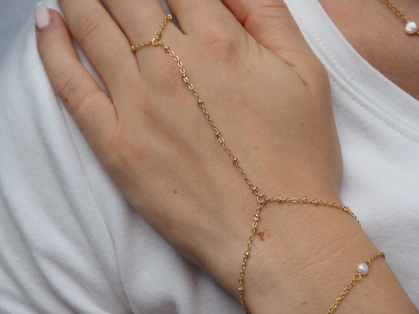 Serenity Ring Chain Bracelet