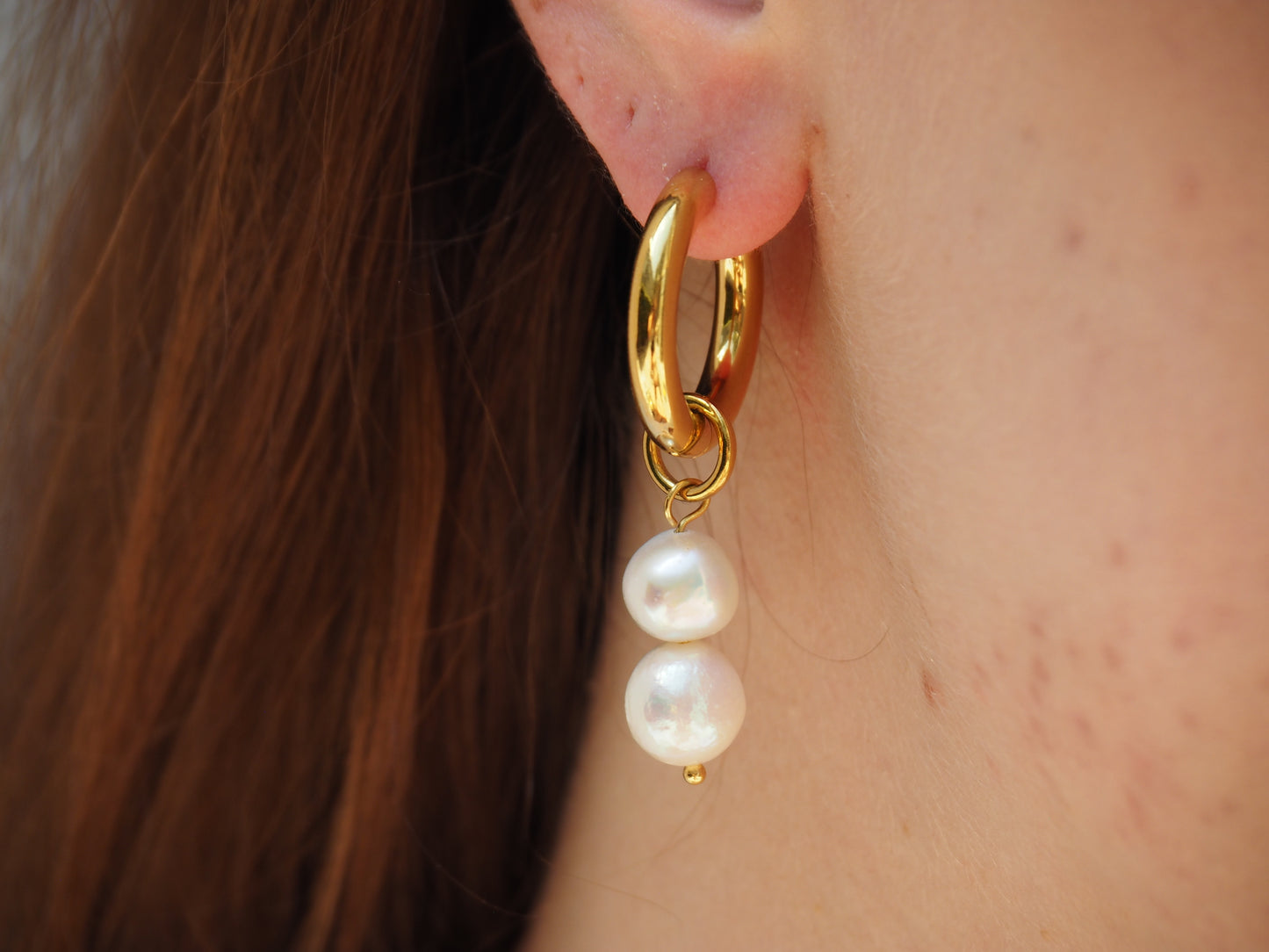 Pearl Cascade Hoops