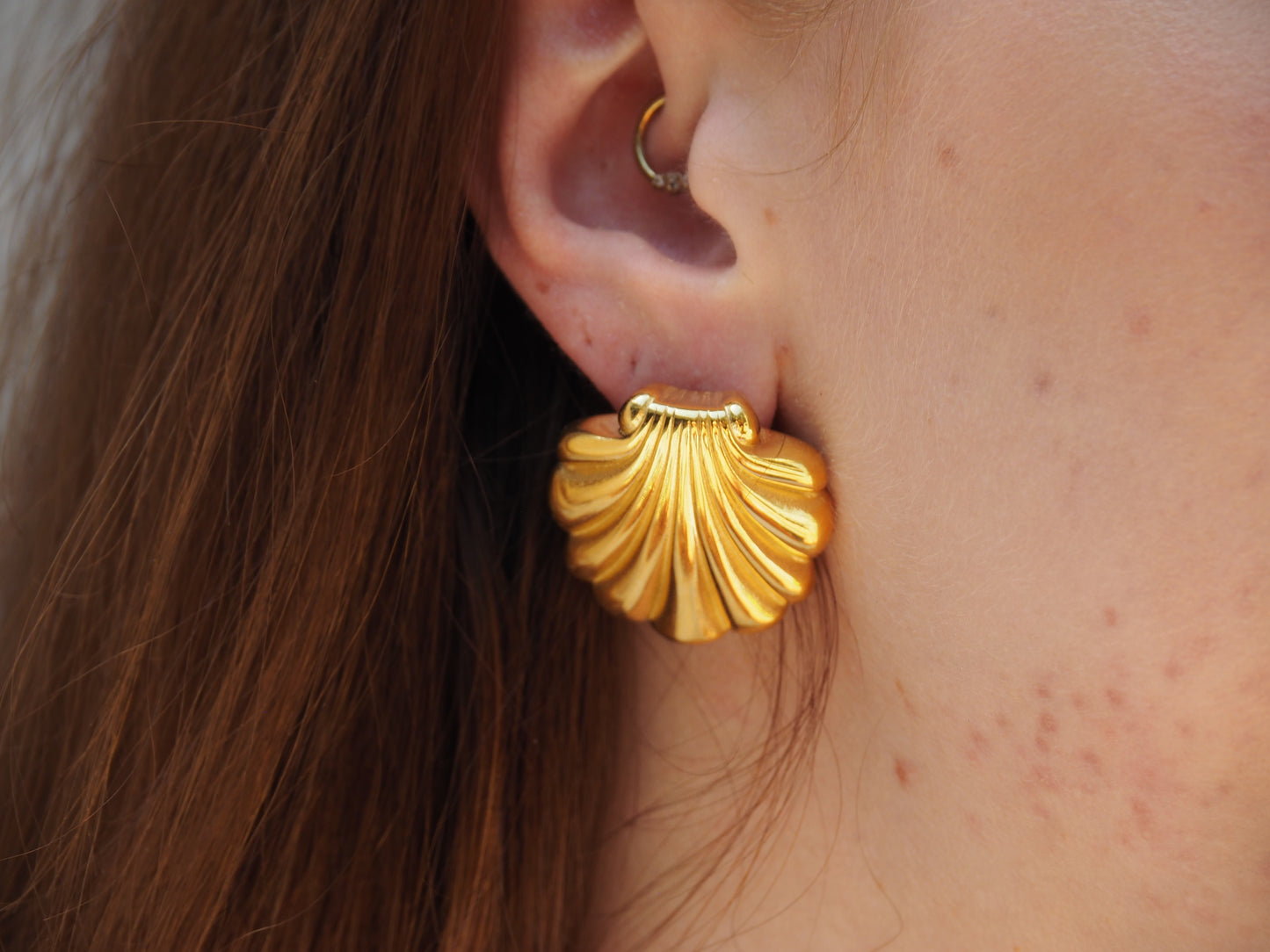 Seashell Shine Studs