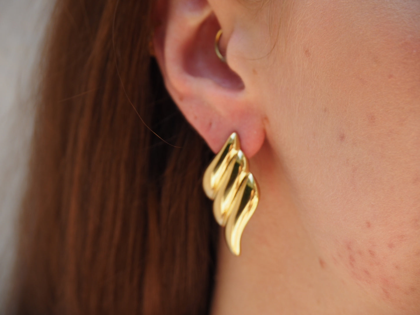 Gold Sunset Studs