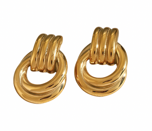 Laylani Twist Studs Gold