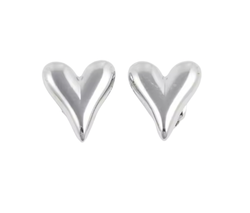 St Valentine Studs Silver